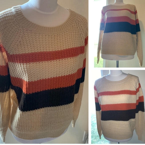 Last one! 🎉HP🎉Shaker Rib Stitched Sweater - Picture 5 of 7